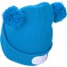EXTOL LIGHT čiapka s čelovkou 4x25lm, USB nabíjanie, modrá s brmbolcami, detská 43459