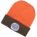 EXTOL LIGHT čiapka s čelovkou 4x45lm,USB nabíjanie,fluorescenčná oranžová/khaki 43460