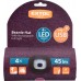 EXTOL LIGHT čiapka s čelovkou 4x45lm, USB nabíjanie, fialová/čierná 43461