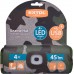 EXTOL LIGHT čiapka s čelovkou 4x45lm, USB nabíjanie, maskovacia, univerzálna veľkosť 43464