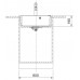 Franke Mythos MYK 610-52 Onyx 590x510,bez sifónu,e.click 124.0747.109