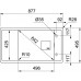 Franke Fresno FSG 611-88, 877x495 mm, fragranitový drez, Onyx 114.0616.906