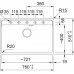 Franke Maris MRG 610-72 RTL, 760x510 mm, Fragranitový drez, Onyx 114.0738.572