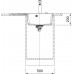 Franke Centro CNG 611-78 TL/7, 780x500 mm, fragranitový drez, Šedý kameň 114.0637.509