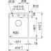 Franke Maris MRG 610-37 RTL, 410x510 mm, Fragranitový drez, Matná čierna 114.0661.370