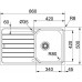 Franke Spark SKX 611, 860x500 mm, kuchynský drez, nerez 101.0387.819