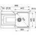 Franke Urban UBG 611-86, 860x500 mm, fragranitový drez, sahara 114.0700.114