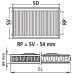 Kermi Therm X2 Profil-kompakt doskový radiátor 12 600 / 800 FK0120608