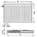 Kermi Therm X2 Profil-V doskový radiátor 12 600 / 1000 FTV120601001L1K