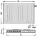 Kermi Therm X2 Profil-V doskový radiátor 12 900 / 800 FTV120900801R1K