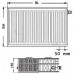 Kermi Therm X2 Profil-V doskový radiátor 33 600 / 1000 FTV330601001R1K
