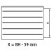 Kermi Therm X2 LINE-K kompaktný doskový radiátor 33 405 x 1605 PLK330401601N1K