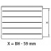 Kermi Therm X2 LINE-K kompaktný doskový radiátor 33 305 x 2005 PLK330302001N1K