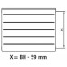 Kermi Therm X2 LINE-K kompaktný doskový radiátor 33 559 x 605 PLK330550601N1K