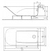 KOLO Comfort Plus pravouhlá vaňa 160 x 80 cm, s držadlami XWP1461000