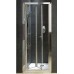 KOLO Geo-6 skladacie dvere 90 cm do niky, k bočnej stene Prismatic/strieborná GDRB90205003