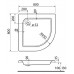 KOLO Standard Plus štvrťkruhová sprchová vanička 80 x 80 cm XBN1580000