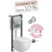 KOLO Ego závesný set: inštalačný modul Technic GT a závesný klozet Ego, Reflex 99410900
