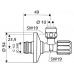 SCHELL COMFORT rohový regulačný ventil s filtrom, 1/2 "x3 / 8" 054280699