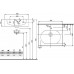 KOLO Twins umývadlo 50 cm, vnútri oválne, s otvorom pre batériu, Reflex L51151900