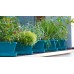 PLASTKON Truhlík Small window box s miskou 20 cm tyrkys