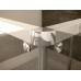 RONAL PLSE2 Pur Light S rohový vstup, 100cm, ľavý, aluchrom / sklo satén PLSE2G1005049