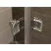 RONAL PLSE2 Pur Light S rohový vstup, 100cm, ľavý, aluchrom / sklo satén PLSE2G1005049