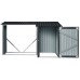 Riwall PRO RMWS 3x9 Anthracite - prístrešok na drevo s kôlňou 2,7 x 1,6 m WS-XDB-E-A