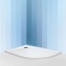ROLTECHNIK Štvrťkruhová asymetrická sprchová vanička FLAT ASYMMETRIC/1200x800, ľavá 800024