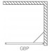 ROLTECHNIK Sprchová pevná stena GBP1/800 brillant/transparent 133-800000P-00-02
