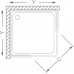 ROLTECHNIK Sprchovací box štvorcový SIMPLE SQUARE/800 biela/transparent 4000692