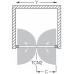 ROLTECHNIK Sprchové dvere dvojkrídlové TCN2/900 striebro/intimglass 731-9000000-01-02