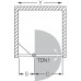 ROLTECHNIK Sprchové dvere jednokrídlové TDN1/800 striebro/transparent 726-8000000-01-02