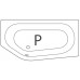 ROLTECHNIK Asymetrická rohová vaňa ACTIVA NEO SEAT (P) 1600x900 9870050