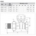 Termostatický ventil 3/4 "priamy M 30 x 1,5 s prednastavením, v