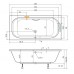 TEIKO Vaňa Tenerife obdĺžniková 170 x 80 cm - HTP systém ECO HYDRO V212170N04T06211