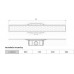 ACO ShowerDrain F žľab s roštom 885 x 8 mm, Water 407855