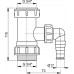 Alcaplast medzikus 5/4 "s prípojkou A300