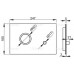 ALCAPLAST Flat Ovládacie tlačidlo STING-INOX Sting nerez