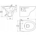ALCAPLAST WC RIMFLOW závesné