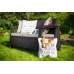 ALLIBERT CORFU LOVE SEAT Pohovka, 128 x 70 x 79cm, hnedá/béžová 17197359