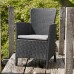 ALLIBERT MIAMI záhradné kreslo (stolička), 62 x 60 x 89 cm, hnedá 17200037