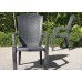 ALLIBERT MINNESOTA Záhradná stolička, 61 x 65 x 99 cm, grafit 17198329