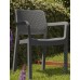ALLIBERT SAMANNA Záhradná stolička, 53 x 58 x 83 cm, grafit 17199558