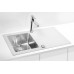ALVEUS KARAT 10 kuchynský drez nerez/sklo, 860 x 500 mm, ľavý, biela 1102771