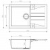 ALVEUS Set ROCK 130 drez 780x480 mm + batéria AFRA, béžová