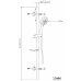 AQUALINE SUNRO sprchová súprava s mydlenkou, 60cm, 11444