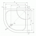 TEIKO Argo 90 sprchová vanička 90 x 90 cm, biela V131090N32T08001