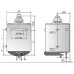 ARISTON 50 V CA plynový zásobníkový ohrievač vody 50l 002208