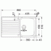 Franke Ascona ASX 611, 860x510 mm, nerezový drez 101.0120.036